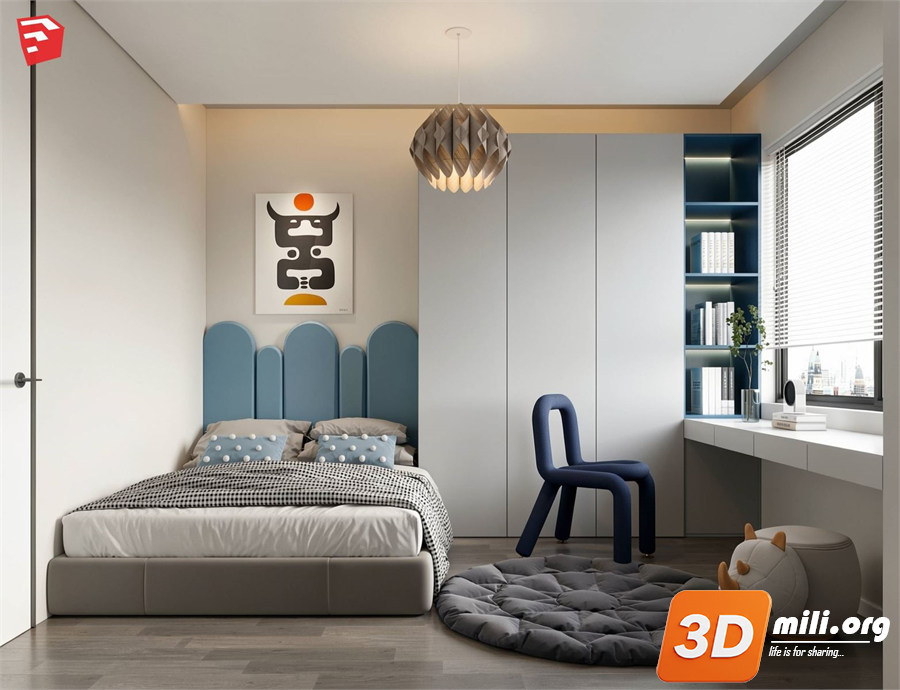 Children Room Scenes Skp FIles 